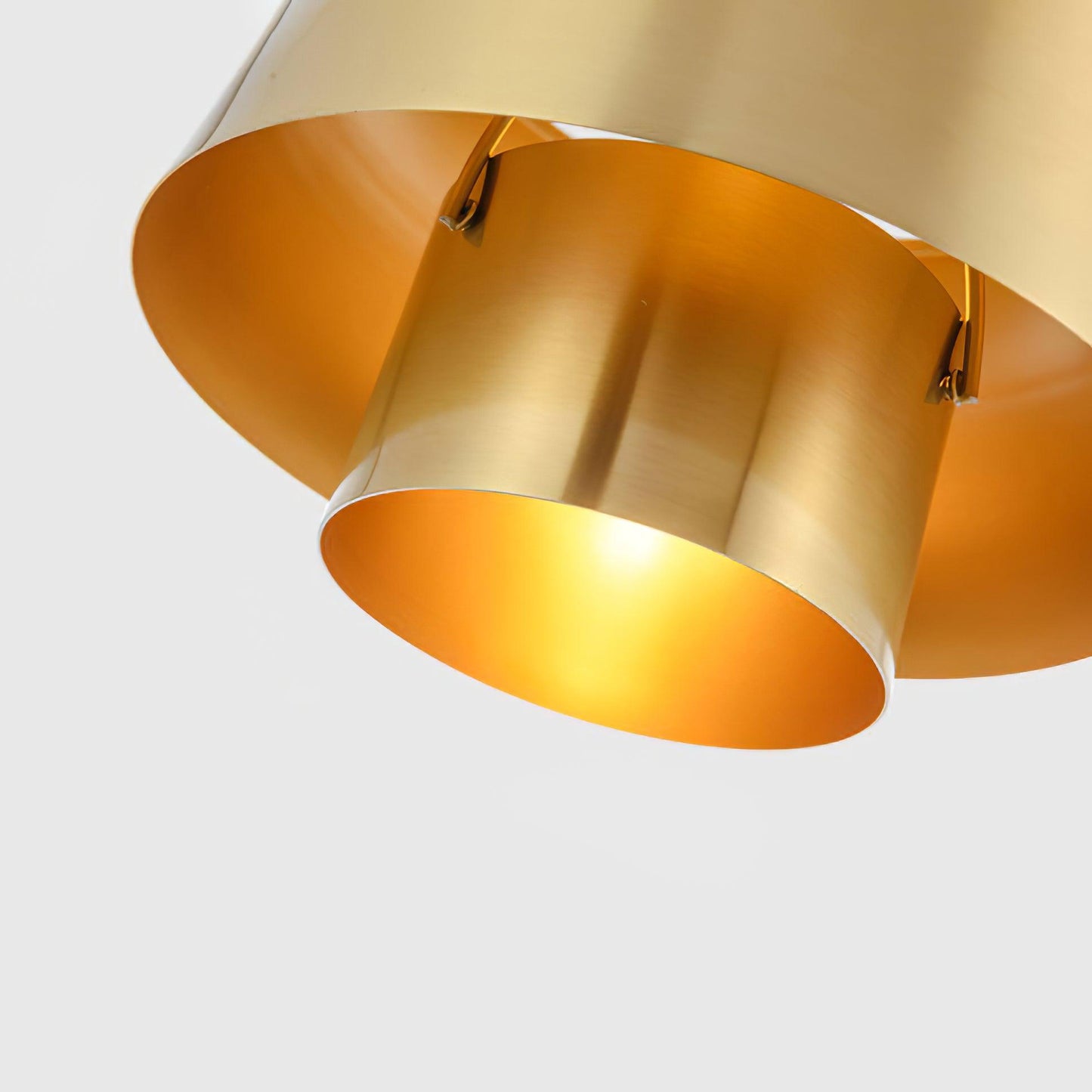 Moderne Pendelleuchte in Gold – Retro-Design Metalllampe, E27 Fassung, für Esszimmer & Wohnzimmer