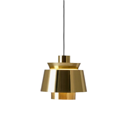 Moderne Pendelleuchte in Gold – Retro-Design Metalllampe, E27 Fassung, für Esszimmer & Wohnzimmer