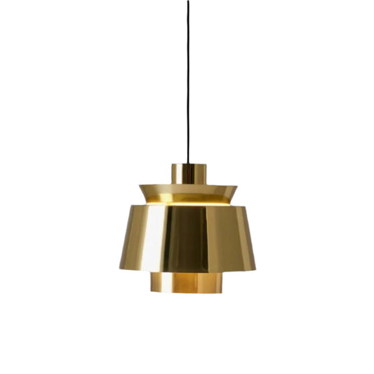 Moderne Pendelleuchte in Gold – Retro-Design Metalllampe, E27 Fassung, für Esszimmer & Wohnzimmer