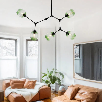 Moderne Molekül-Deckenleuchte mit 6 Armen – Designerlampe im Mid-Century Stil für Wohnzimmer, Essbereich & Loft