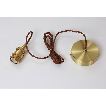 Vintage Glas Pendelleuchte – Handgefertigte Hängelampe mit bernsteinfarbenem Schirm für Wohnzimmer, Küche & Café