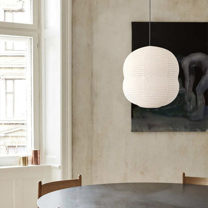 Minimalistische Pendelleuchte im japanischen Stil – Papier-Hängelampe für Esszimmer, Wohnzimmer & Schlafzimmer