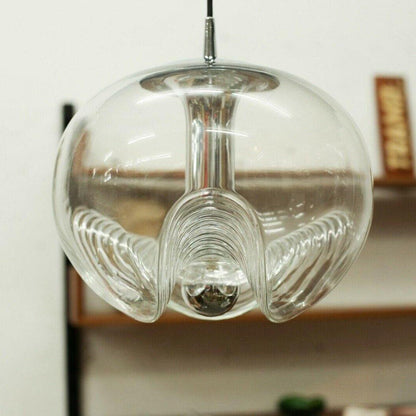 Moderne Pendelleuchte aus Glas – Rauchglas Designlampe mit Vintage-Look für Esszimmer & Wohnzimmer