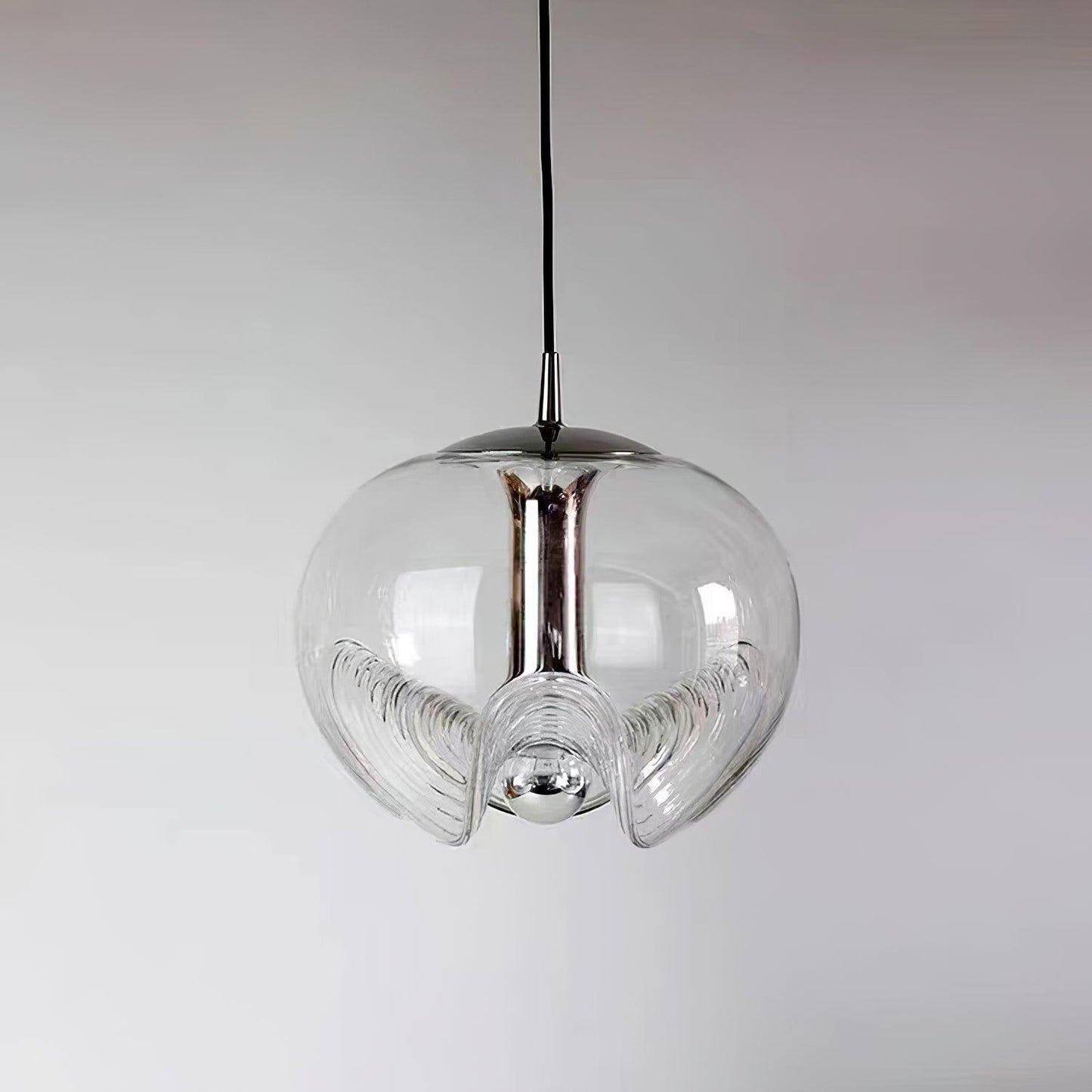 Moderne Pendelleuchte aus Glas – Rauchglas Designlampe mit Vintage-Look für Esszimmer & Wohnzimmer
