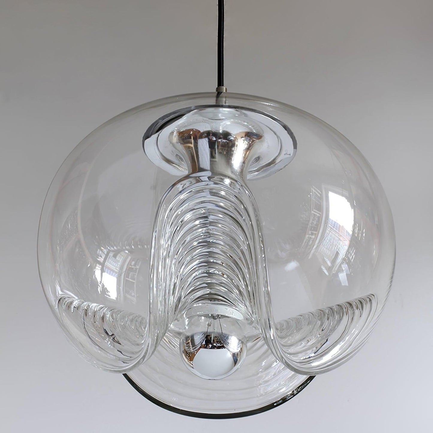Moderne Pendelleuchte aus Glas – Rauchglas Designlampe mit Vintage-Look für Esszimmer & Wohnzimmer