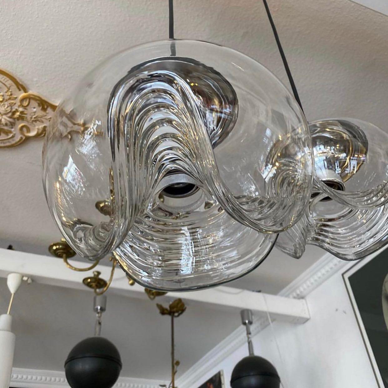 Moderne Pendelleuchte aus Glas – Rauchglas Designlampe mit Vintage-Look für Esszimmer & Wohnzimmer