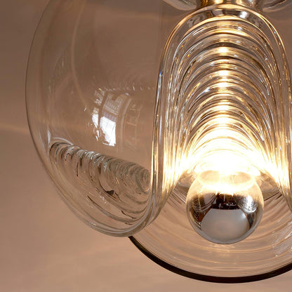 Moderne Pendelleuchte aus Glas – Rauchglas Designlampe mit Vintage-Look für Esszimmer & Wohnzimmer
