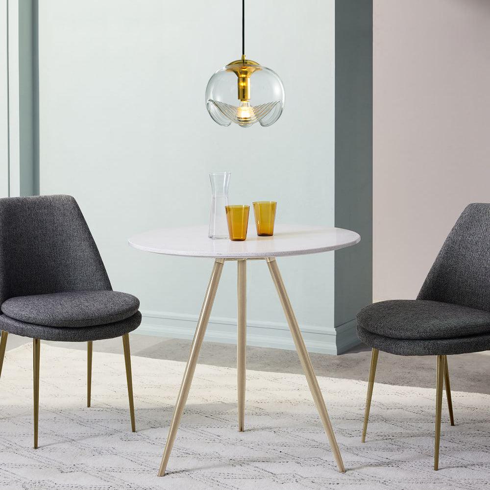 Moderne Pendelleuchte aus Glas – Rauchglas Designlampe mit Vintage-Look für Esszimmer & Wohnzimmer