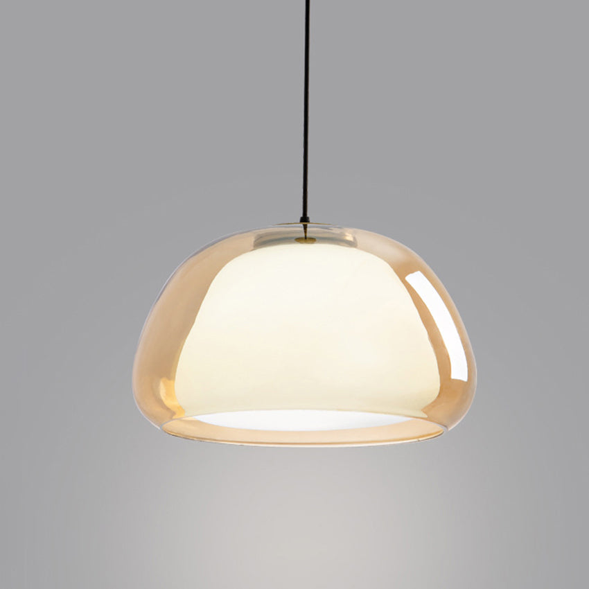 Moderne Pendelleuchte mit Rauchglas – Minimalistische Hängelampe für Esszimmer, Wohnzimmer & Schlafzimmer – Weiches Diffusorlicht