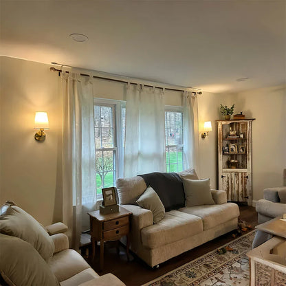 Dimmbare kabellose Wandleuchte aus Stoff  (2 Packungen)