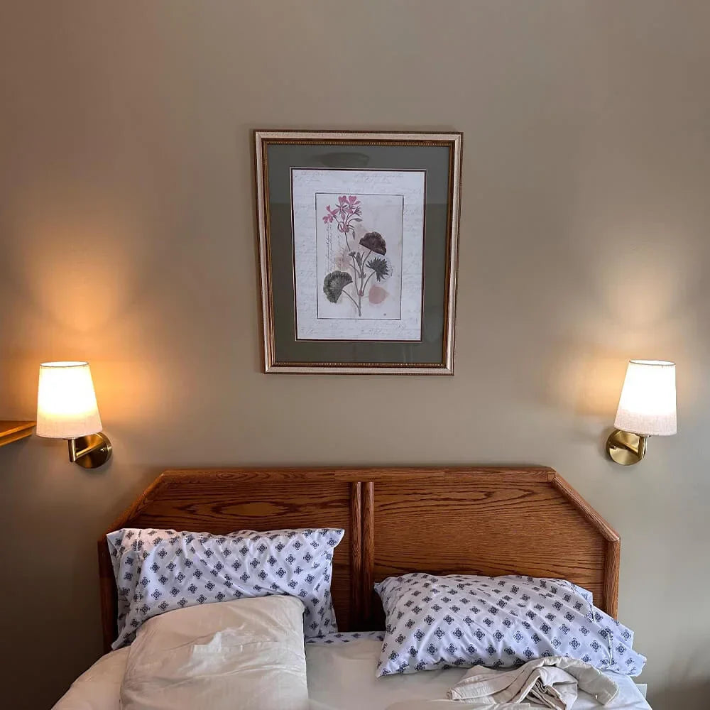 Dimmbare kabellose Wandleuchte aus Stoff  (2 Packungen)