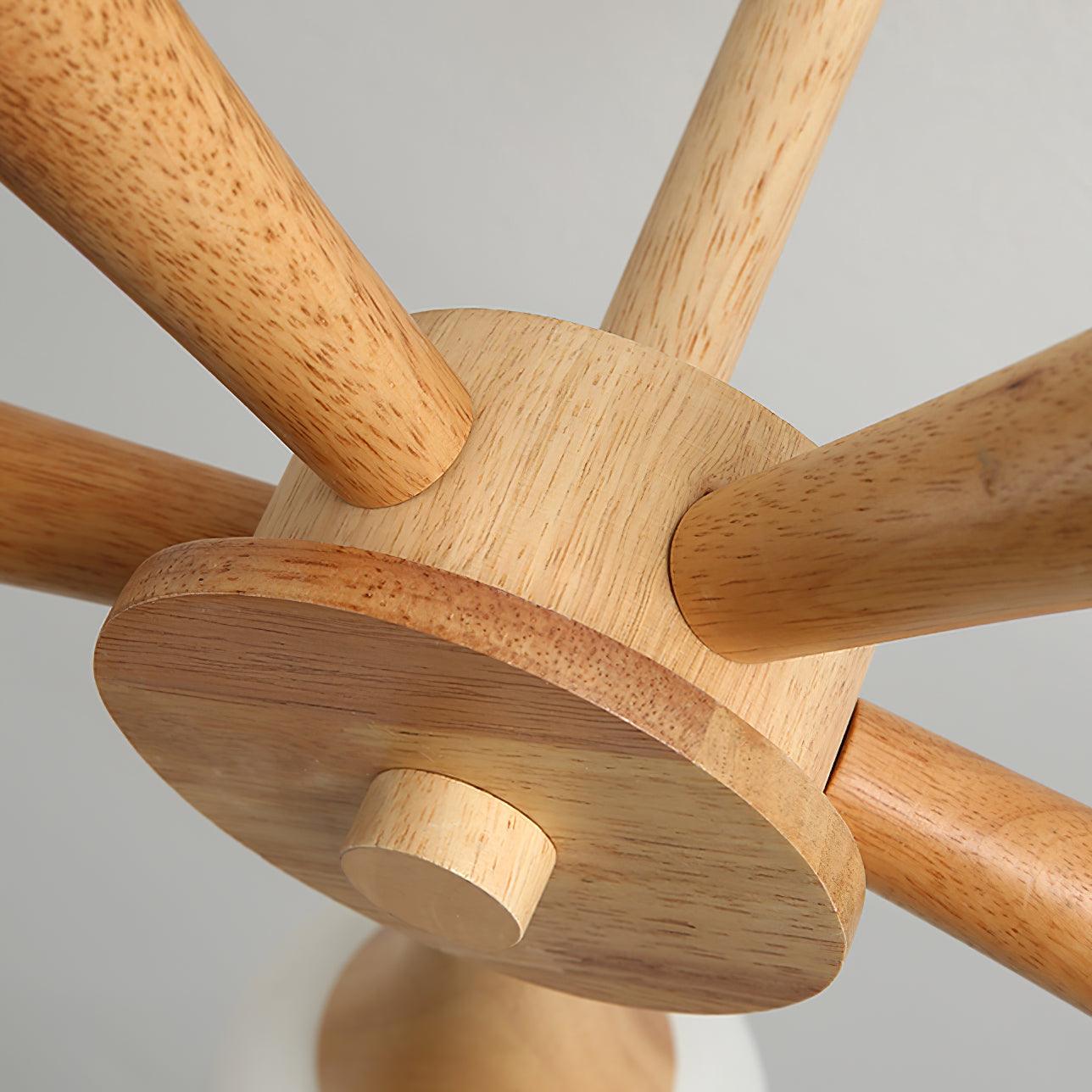 Luna Elegante Deckenlampe aus Holz – Stilvolle LED Hängelampe für Wohnzimmer und Schlafzimmer