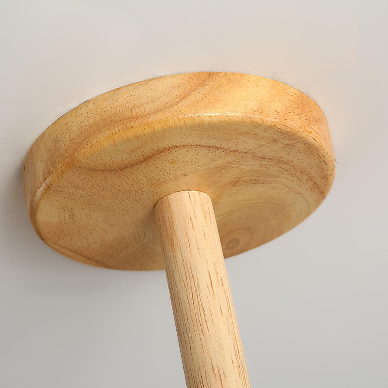 Luna Elegante Deckenlampe aus Holz – Stilvolle LED Hängelampe für Wohnzimmer und Schlafzimmer