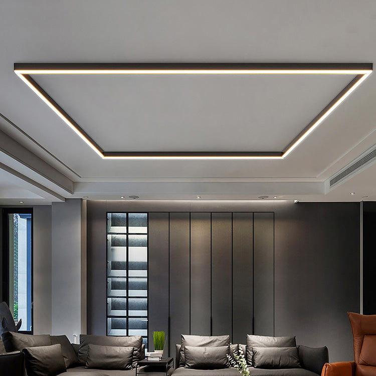 Moderne LED Deckenleuchte im minimalistischen Design – Schlanke Lichtleiste für Wohnzimmer, Büro & Flur