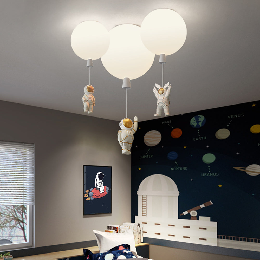 Kinderzimmer-Deckenleuchte mit Ballon- und Astronauten-Design – Kreative Lampe für Jungen & Mädchen
