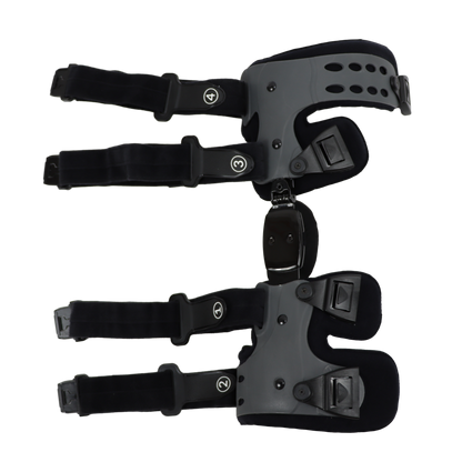 Verstellbare Knieorthese – Medizinische Kniebandage mit Scharnier & Bewegungsbegrenzung zur Schmerzlinderung bei Arthrose, Meniskus- & Kreuzbandverletzungen