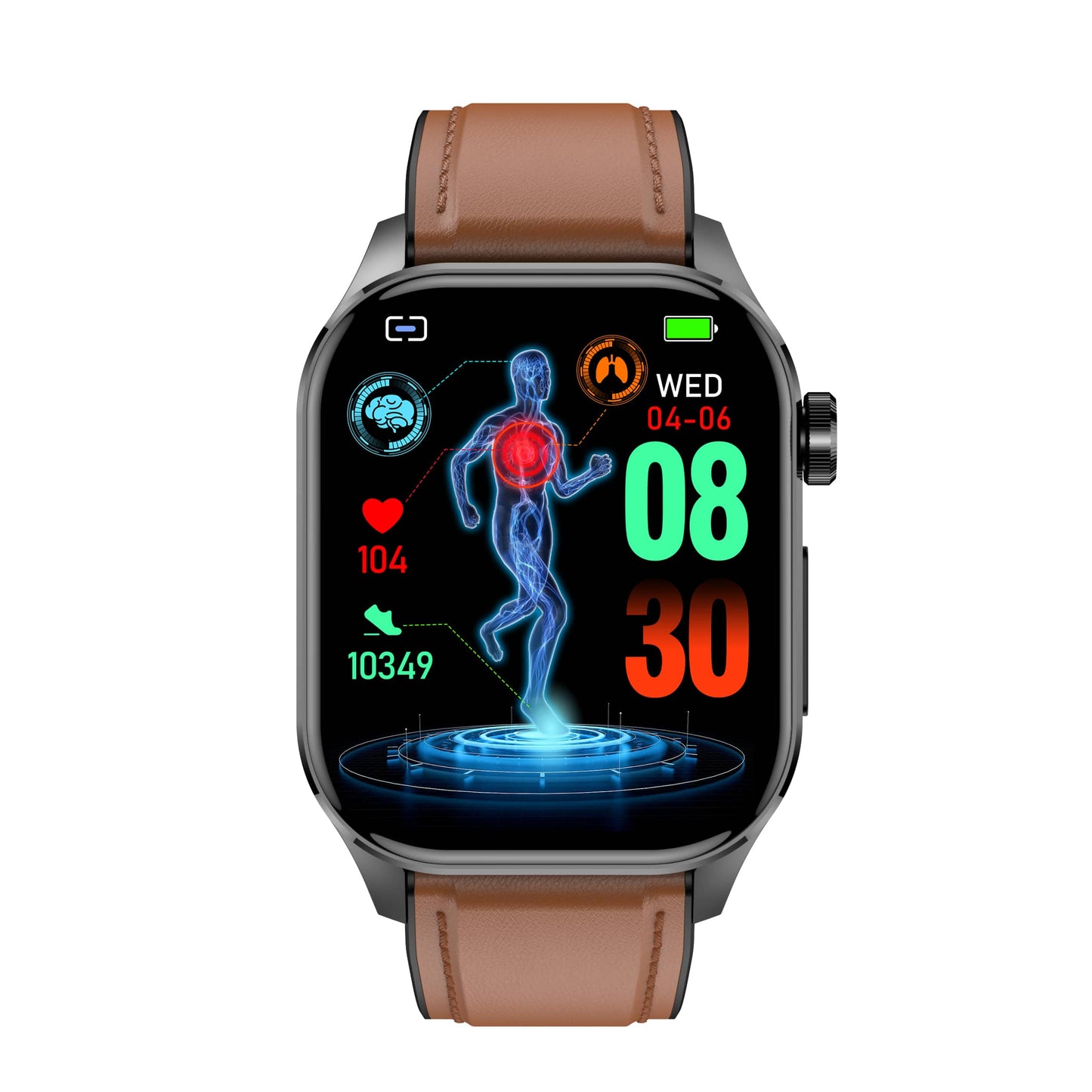 Fortschrittliche Gesundheits- & Fitness-Smartwatch mit AMOLED-Display – Herzüberwachung, Sportanalyse & Bluetooth-Anrufe