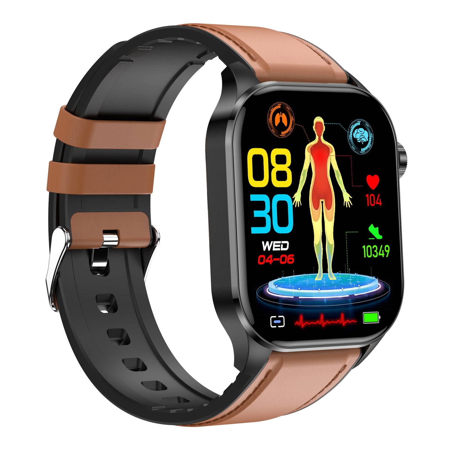 Fortschrittliche Gesundheits- & Fitness-Smartwatch mit AMOLED-Display – Herzüberwachung, Sportanalyse & Bluetooth-Anrufe