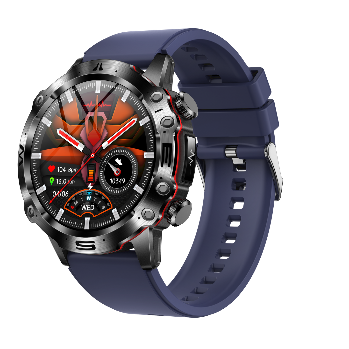 Premium Gesundheits- & Sport-Smartwatch mit AMOLED-Retina-Display – EKG, Blutdruck, Blutzucker & Bluetooth-Anrufe