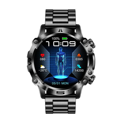 Premium Gesundheits- & Sport-Smartwatch mit AMOLED-Retina-Display – EKG, Blutdruck, Blutzucker & Bluetooth-Anrufe