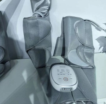 Luftkompressions-Beinmassagegerät mit Wärmefunktion – 6 Modi, 3 Intensitäten & Vollständige Beinabdeckung