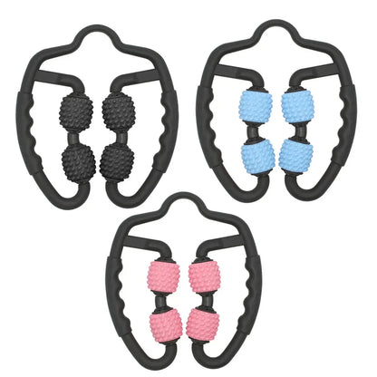 Massagering mit 4 3D-Rollen – Manuelles Massagegerät zur Cellulite-Reduktion & Hautstraffung