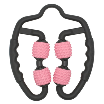 Massagering mit 4 3D-Rollen – Manuelles Massagegerät zur Cellulite-Reduktion & Hautstraffung