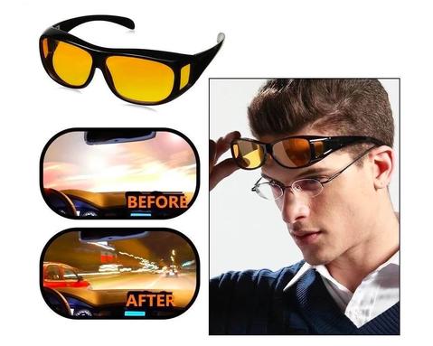 Polarisierte Anti-Blend Nachtfahrbrille – Überziehbare Schutzbrille mit UV-Filter für Tag & Nacht