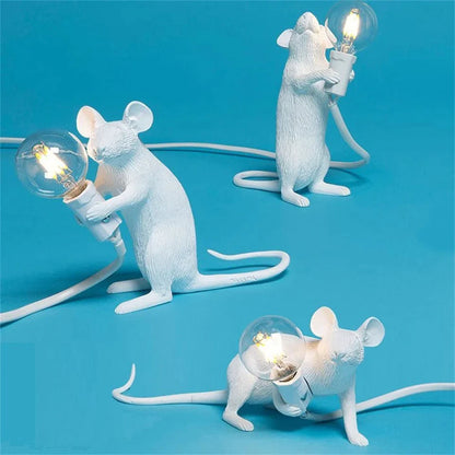 Table lamp with mouse in Art Deco style