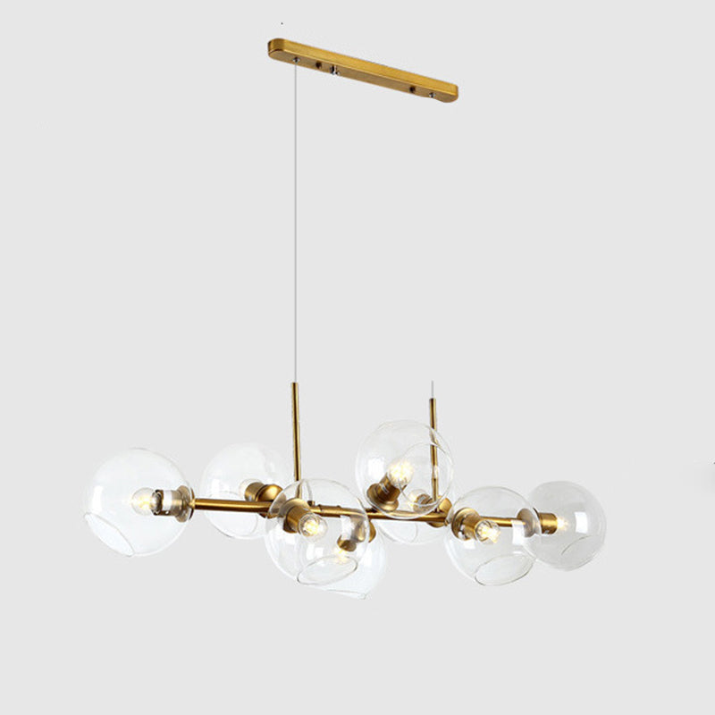 Moderne Pendelleuchte im Molekül-Design – Industrielle Glas-Deckenlampe für Esszimmer, Loft & Wohnzimmer