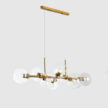 Moderne Pendelleuchte im Molekül-Design – Industrielle Glas-Deckenlampe für Esszimmer, Loft & Wohnzimmer