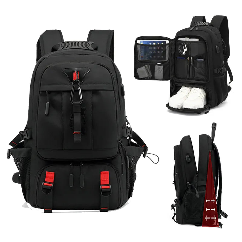 Multifunktionaler Rucksack mit USB-Ladeanschluss & großem Stauraum – 50L/60L/80L