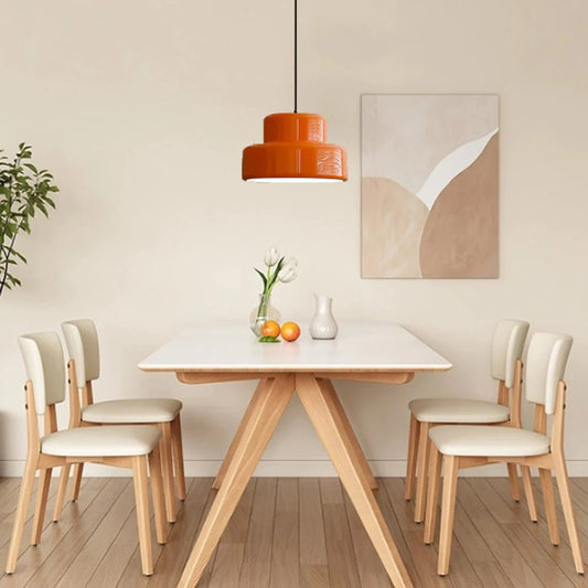 Bauhaus Vintage Oranje Hängeleuchte für das Esszimmer