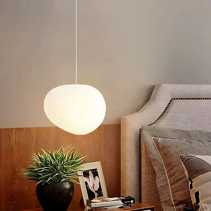 Moderne Hängeleuchte im Kieselstein-Design – Minimalistische Pendellampe für Esszimmer, Schlafzimmer & Wohnzimmer