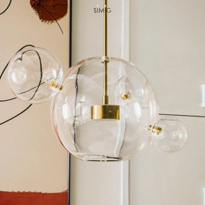 Moderne Pendelleuchte im Bubble-Design – Skulpturale Hängelampe aus Glas für Esszimmer, Wohnzimmer & kreative Räume