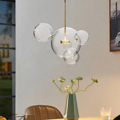 Moderne Pendelleuchte im Bubble-Design – Skulpturale Hängelampe aus Glas für Esszimmer, Wohnzimmer & kreative Räume