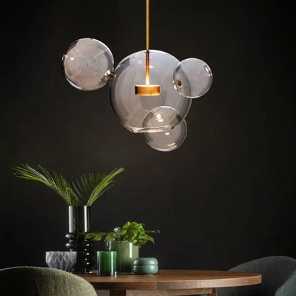 Moderne Pendelleuchte im Bubble-Design – Skulpturale Hängelampe aus Glas für Esszimmer, Wohnzimmer & kreative Räume