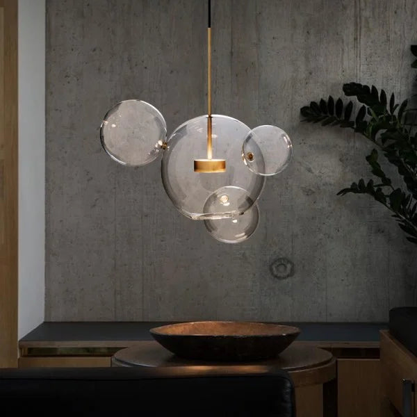 Moderne Pendelleuchte im Bubble-Design – Skulpturale Hängelampe aus Glas für Esszimmer, Wohnzimmer & kreative Räume
