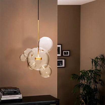 Moderne Pendelleuchte im Bubble-Design – Skulpturale Hängelampe aus Glas für Esszimmer, Wohnzimmer & kreative Räume