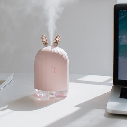 Kinder Luftbefeuchter mit LED-Nachtlicht – Ultraschall Aroma Humidifier mit USB-Anschluss & Tier-Design