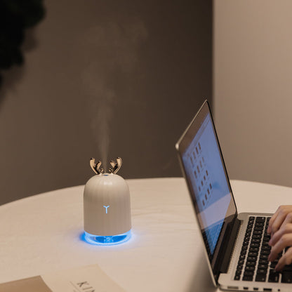 Kinder Luftbefeuchter mit LED-Nachtlicht – Ultraschall Aroma Humidifier mit USB-Anschluss & Tier-Design