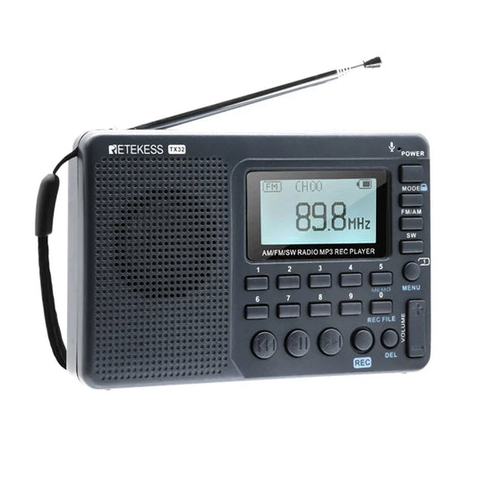 Multiband Portable Radio – EchoWave V115 mit AM/FM/SW, Aufnahmefunktion & Akku