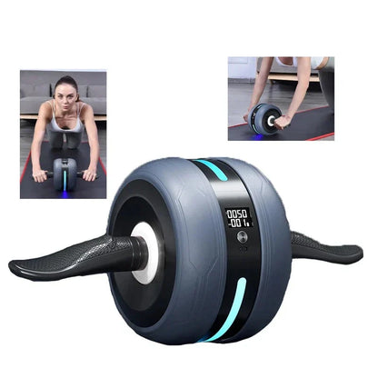 Smart Bauchmuskel Roller mit automatischem Rebound & Zähler – Effektives Core Training für Zuhause