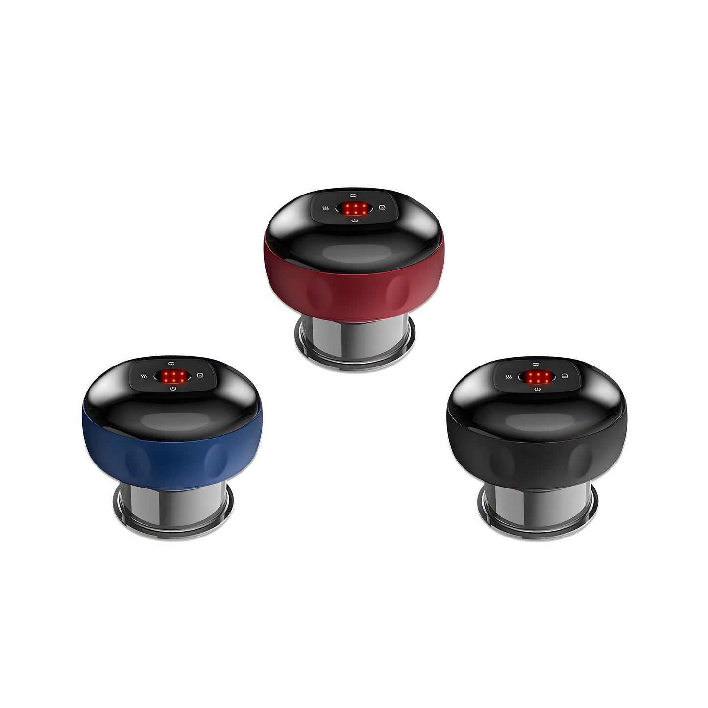 Schröpfmassagegerät mit Rotlicht & Tiefenwärme – Kabellos & Wiederaufladba