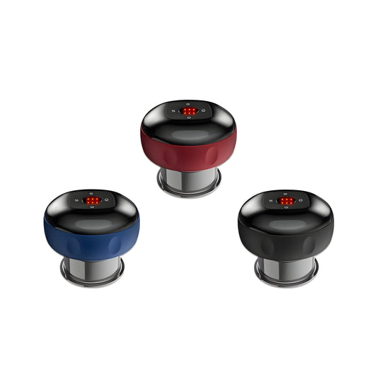 Schröpfmassagegerät mit Rotlicht & Tiefenwärme – Kabellos & Wiederaufladba