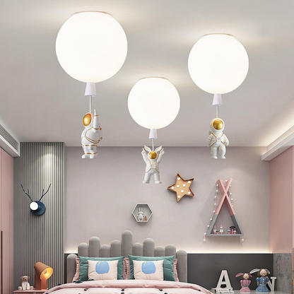 Kinderzimmer-Deckenleuchte mit Ballon- und Astronauten-Design – Kreative Lampe für Jungen & Mädchen