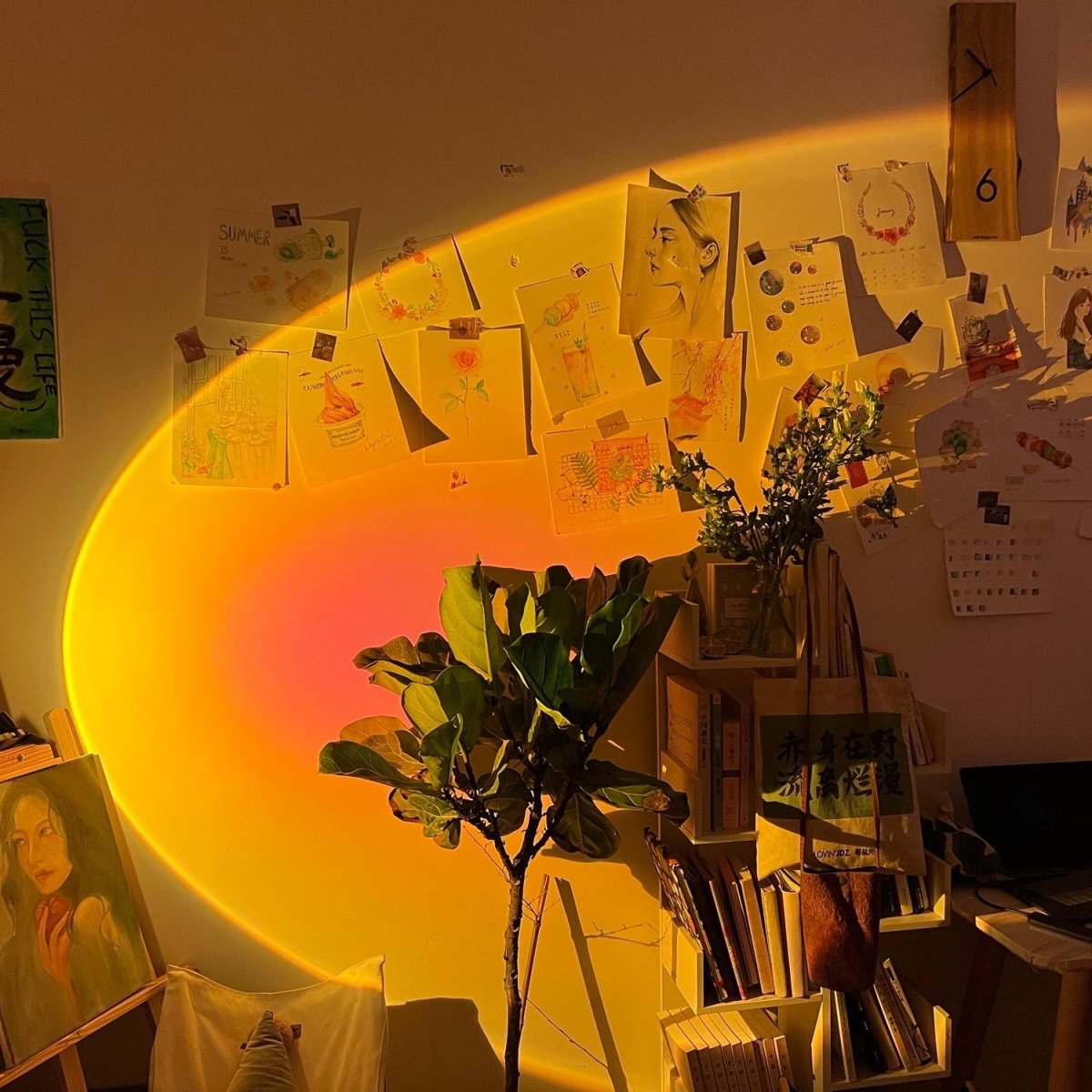 Lichtskulptur Aura - Sunset Stehlampe