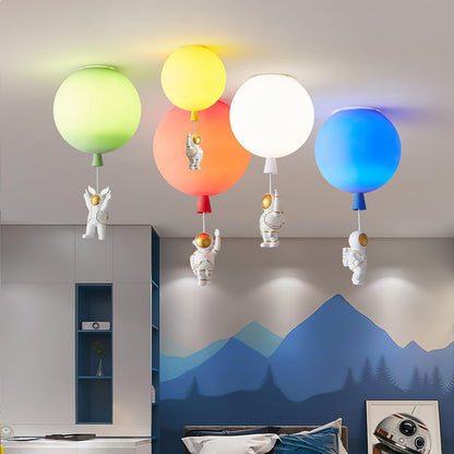 Kinderzimmer-Deckenleuchte mit Ballon- und Astronauten-Design – Kreative Lampe für Jungen & Mädchen