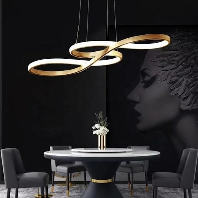 Moderner LED Acryl Kronleuchter – Dimmbare und Höhenverstellbare Pendelleuchte für Esszimmer und Wohnzimmer