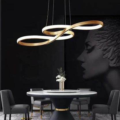 Moderner LED Acryl Kronleuchter – Dimmbare und Höhenverstellbare Pendelleuchte für Esszimmer und Wohnzimmer